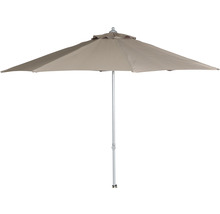 Quadratischer Gartenschirm mit hellem Gestell
