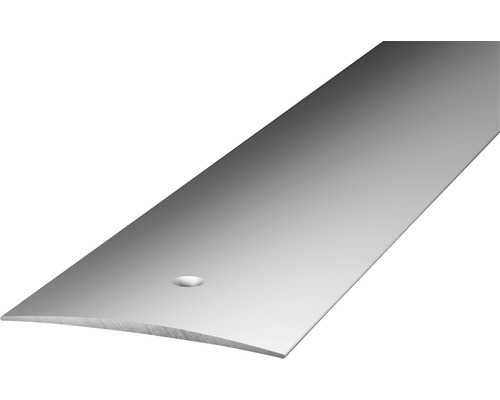 Prinz Übergangsprofil Alu silber gelocht 40 x 1000 x 4,6 mm Metall Abschlussprofil mit Bohrloch