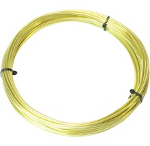 Gelber Bindedraht als Ring gebunden