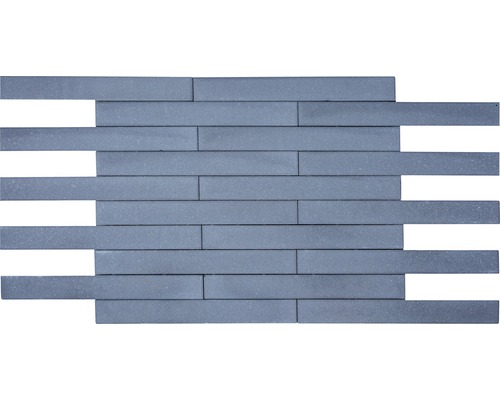 Mosaikfliesen mit rechteckigen grauen Steinen