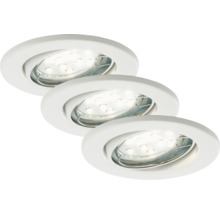 LED Einbauleuchten Set IP23 3-tlg 3x3W 3x250 lm 3000 K weiß Ø 8,6/6,8 cm 230V
