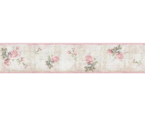 Bordüre 95665-1 Only Borders Rosen beige 5 m x 13 cm Tapetenbordüre mit Rosenmuster