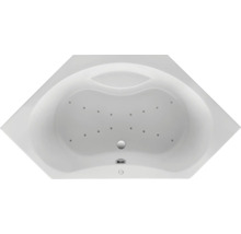 Eckbadewanne mit Whirlpoolfunktion, Aufsicht
