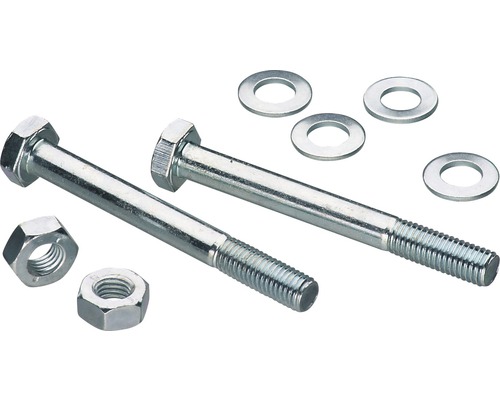 Schrauben, Muttern und Unterlegscheiben