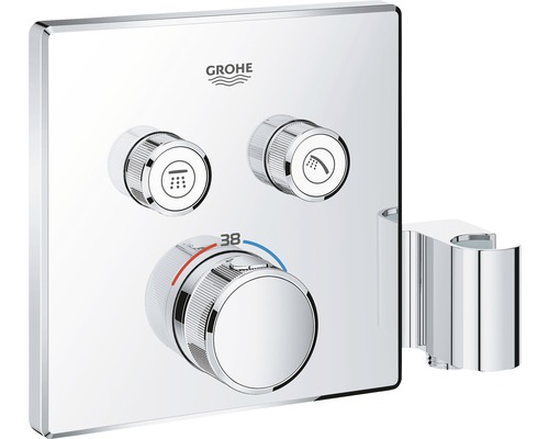 Grohe Logo Thermostatarmatur mit Brausehalter für Dusche