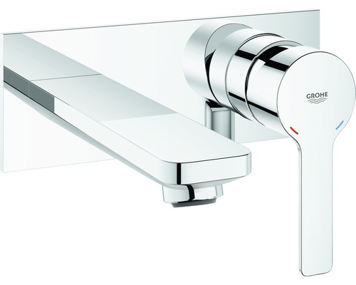 GROHE Waschtischarmatur Unterputz LINEARE chrom ohne Unterputzgrundkörper 19409001 Aufputz Waschtischarmatur mit Hebel und Grohe Logo
