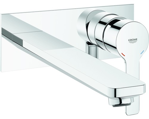GROHE Waschtischarmatur Unterputz LINEARE chrom ohne Unterputzgrundkörper 23444001 Wandarmatur für das Waschbecken