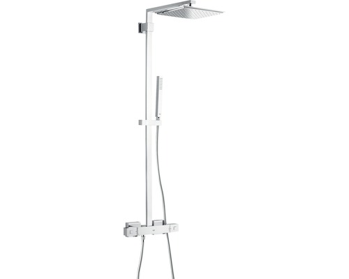 Duschsäule inkl. Thermostat GROHE Euphoria Cube XXL System 230 chrom 26087000 Duschsystem mit Kopfbrause, Handbrause und Thermostat
