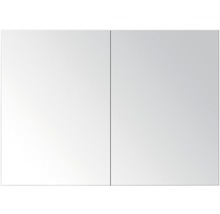 Spiegelschrank 2-türig mit Doppelseitige Spiegeltüren Weiß hochglanz 80x65x13 cm-thumb-0