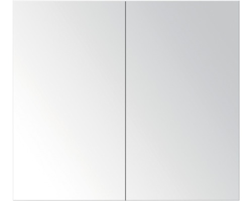 Spiegelschrank 2-türig mit Doppelseitige Spiegeltüren Graueiche 70x65x13 cm-0