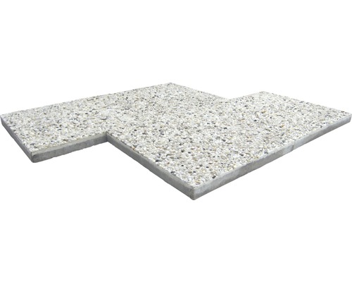 Betonplatten mit Kiesoberfläche für den Gartenbereich