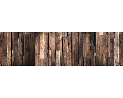 Küchenrückwand mySpotti Splash Rustical Wood Holzoptik 2200 x 600 mm SP-F1-1246