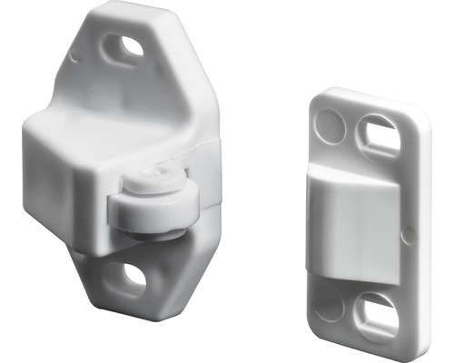 Möbelschnäpper Rollfix Kunststoff weiß 19x35x27 mm 2 Stück Kunststoff-Schnäpper für Möbel