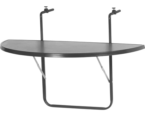 Balkontisch hängend Kunststoff 100x50x0 cm anthrazit Balkontisch hängend Kunststoff 100x50x0 cm anthrazit
