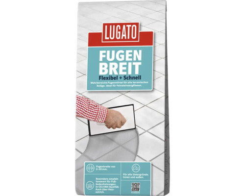 Packung Lugato Fugen Breit flexibler Fugenmörtel