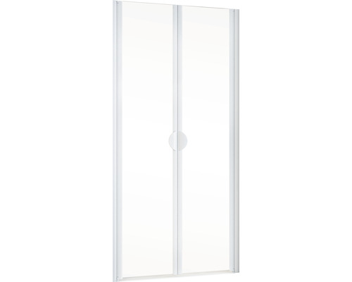 Duschkabine mit zwei Schiebetüren aus Glas