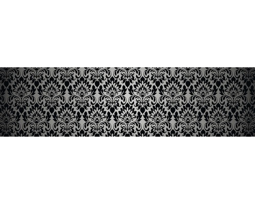 Küchenrückwand mySpotti Splash Iluna 2200 x 600 mm SP-F1-1270 Tapete mit floralem Muster im Damaststil