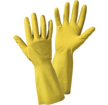 Gelbe Haushaltshandschuhe aus Gummi