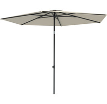 Sonnenschirm Mittelstockschirm Soluna Cessy Ø 300 cm Polyester (PES) ecru-thumb-0