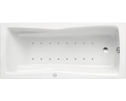 Einbau Whirlpool Rechteckbadewanne Körperformbadewanne OTTOFOND Lusaka 70 x 170 cm weiß glänzend 59750 Einbau Whirlpool Rechteckbadewanne Körperformbadewanne OTTOFOND Lusaka 70 x 170 cm weiß glänzend 59750
