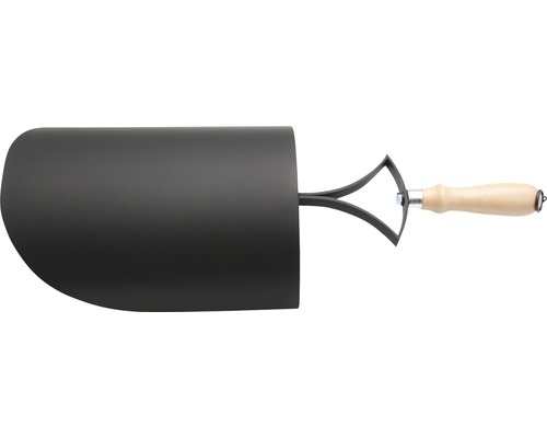 Ascheschieber mit Holzgriff für Kamin und Ofen