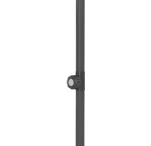Mittelstockschirm SOLUNA Cessy Ø 300 cm dunkelgrau mit UV-Schutz 80, wasserabweisende Polyesterbespannung
