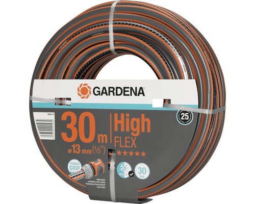 Gartenschlauch GARDENA comfort HighFlex 30m 1/2" Gardena High FLEX Gartenschlauch, 30 Meter lang und 13 Millimeter Durchmesser
