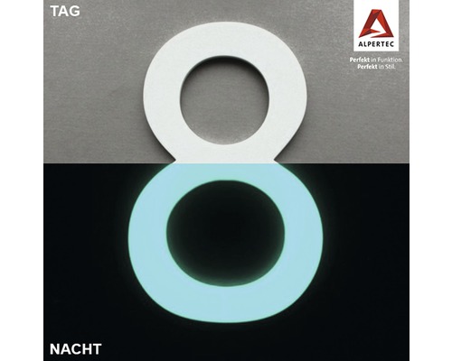 Hausnummer 8 Nachtleuchtend glow in the Dark selbstleuchtend