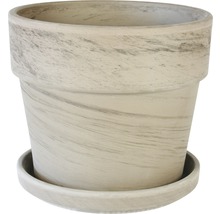 Pflanztopf-Set Spang Calima Ton Ø 28 H 25 cm basalt inkl. Untersetzer-thumb-0 Pflanztopf-Set Spang Calima Ton Ø 28 H 25 cm basalt inkl. Untersetzer-thumb-0