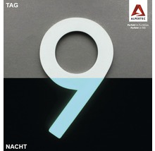 Hausnummer 9 Nachtleuchtend glow in the Dark selbstleuchtend