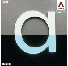Alpertec Leucht-Hausnummer Kleinbuchstabe a, tagsüber und nachts leuchtend