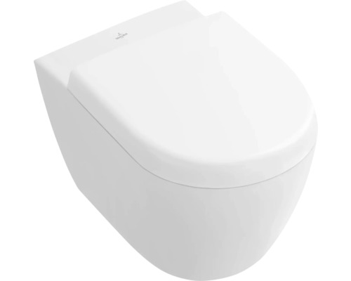 Wand-Tiefspül-WC aus Sanitärkeramik mit Deckel