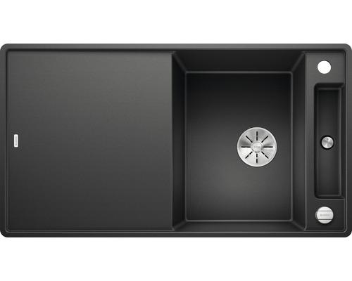 Spüle Blanco AXIA III 5 S-F 905 x 500 mm anthrazit ohne Multifunktionsschale 523225 Spüle aus Silgranit mit Abtropffläche