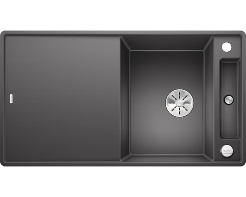 Spüle Blanco AXIA III 5 S-F 905 x 500 mm felsgrau ohne Multifunktionsschale 523226 Spüle mit Abtropffläche und Spülbecken