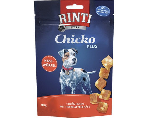 Rinti Chicko Käsewürfel Plus Huhn 80 g