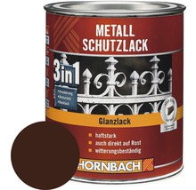 Metallschutzlack 3 in 1, Glanzlack, geeignet als Grundierung, Rostschutz und Decklack