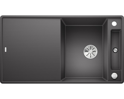 Spüle Blanco AXIA III 5 S-F 905 x 500 mm felsgrau ohne Multifunktionsschale 523232 Spüle mit Abtropffläche und Ablaufsystem