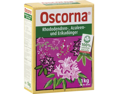 Rhododendron, - Azaleen, und Erikadünger Oscorna organischer Dünger 1 kg Oscorna Rhododendron-, Azaleen- und Erikadünger in einer 1 Kilogramm Packung