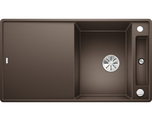 Spüle Blanco AXIA III 5 S-F 905 x 500 mm cafe ohne Multifunktionsschale 523236 Spüle aus Silgranit mit Abtropffläche
