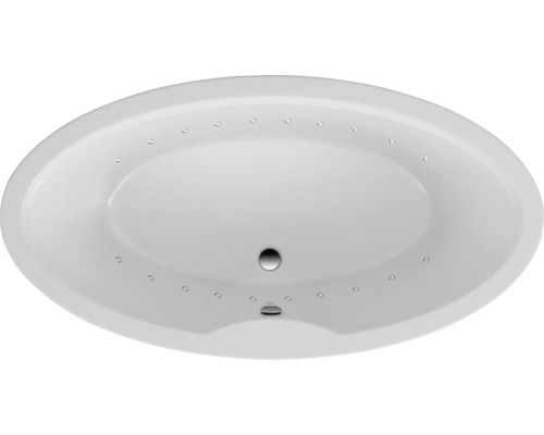 Freistehender Whirlpool Ovale Badewanne OTTOFOND Estena 94,5 x 179,5 cm weiß glänzend 71150