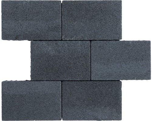 Sechs graue Pflastersteine