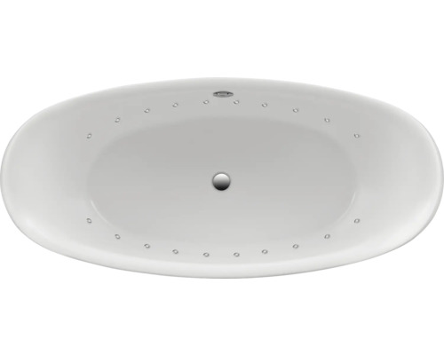 Freistehender Whirlpool Ovale Badewanne OTTOFOND Pessoa 83,5 x 180,5 cm weiß glänzend 71160