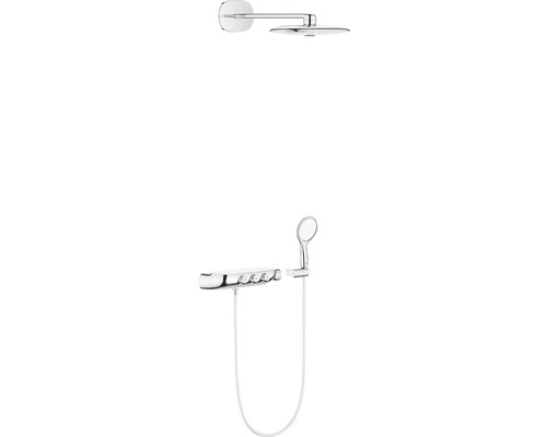 Unterputz Duschsystem. GROHE Rainshower System SmartControl Duo 360 chrom 26443000 Duschsystem mit Kopfbrause, Handbrause und Thermostat