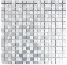 Aluminiummosaik ALF A309F mix silber 30x30 cm-thumb-0