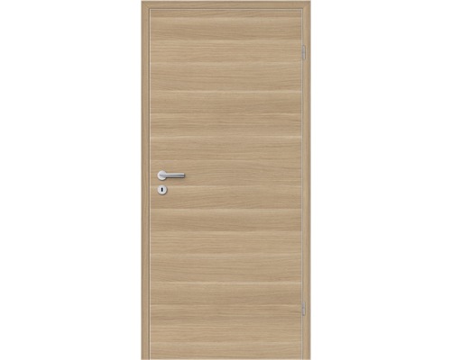 Zimmertür mit Holzstruktur und Türgriff