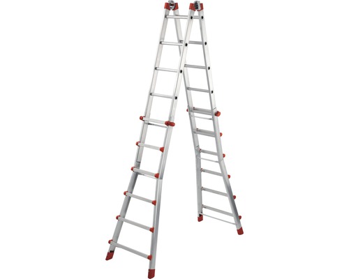 Aluminium Klappleiter mit Sprossen