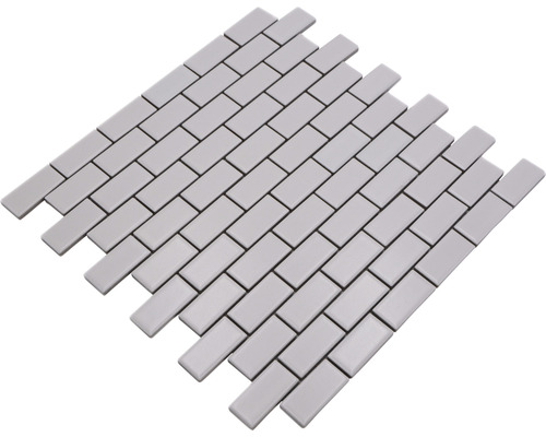 Mosaikmatte mit rechteckigen Keramiksteinen