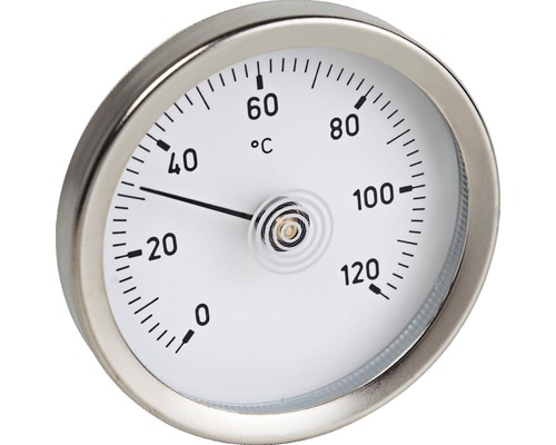 Anlegethermometer Thermometer auf Rohr Rohrthermometer 120°C