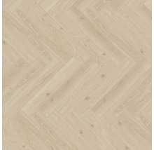 Verlegung von hellem Parkett im Fischgrätmuster