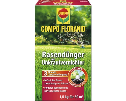 Rasendünger Compo Floranid mit Unkrautvernichter 1,5 kg 50 m²